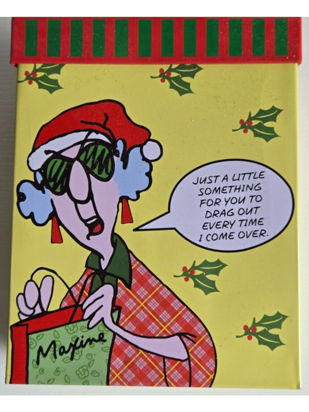 Maxine Hallmark Collectibles Mug I Baked, Cup Too Much Wine? Metal Gift Bag - Picture 9 of 16